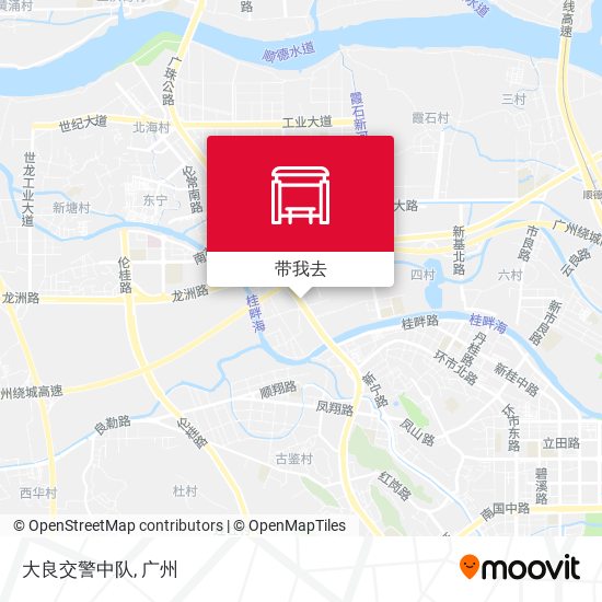 大良交警中队地图