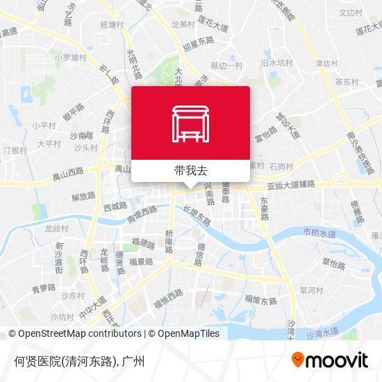 何贤医院(清河东路)地图