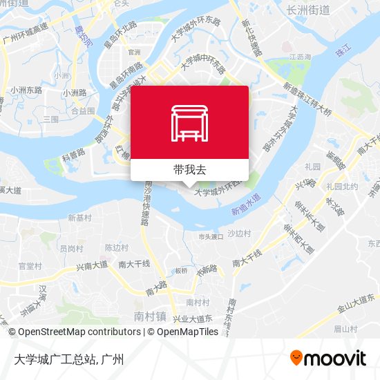 大学城广工总站地图