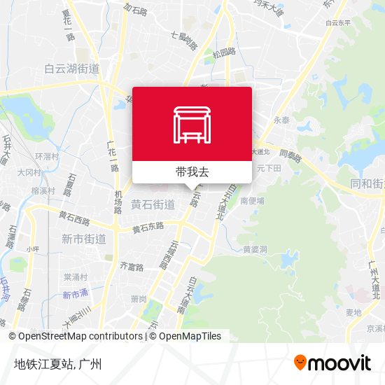 地铁江夏站地图