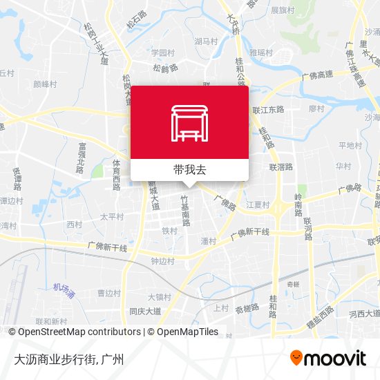 大沥商业步行街地图