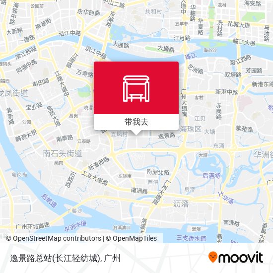 逸景路总站(长江轻纺城)地图