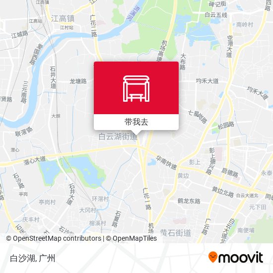 白沙湖地图