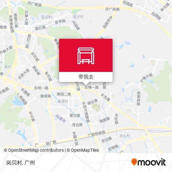 岗贝村地图