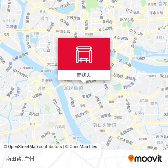 南田路地图