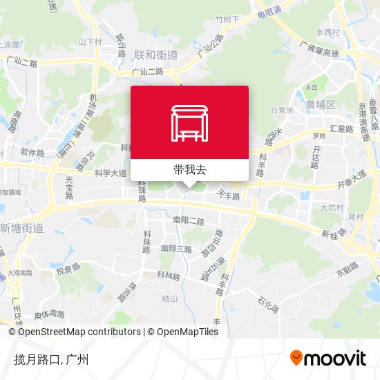 揽月路口地图