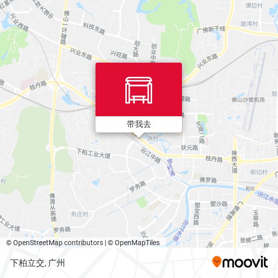 下柏立交地图