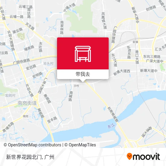 新世界花园北门地图