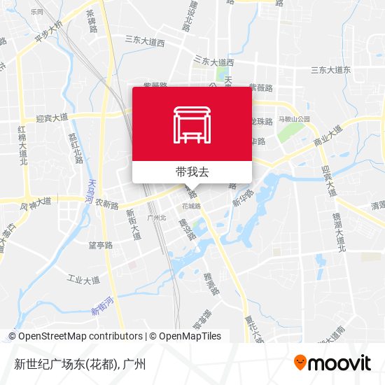 新世纪广场东(花都)地图