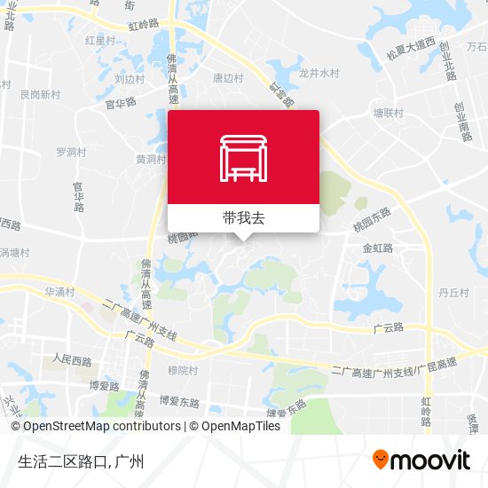 生活二区路口地图