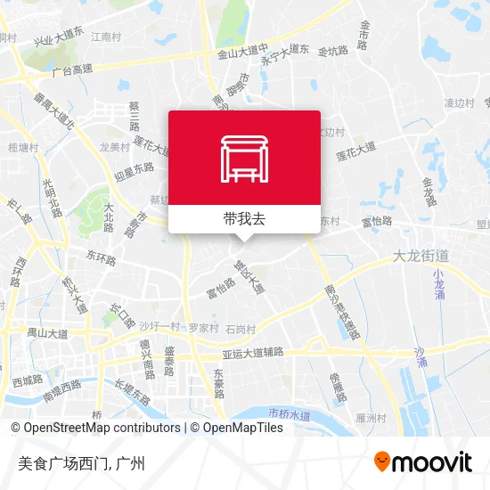 美食广场西门地图