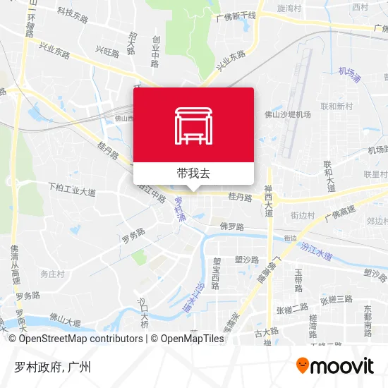罗村政府地图