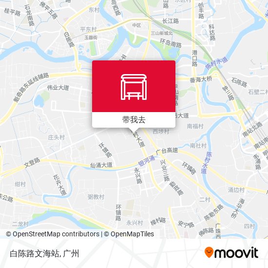 白陈路文海站地图