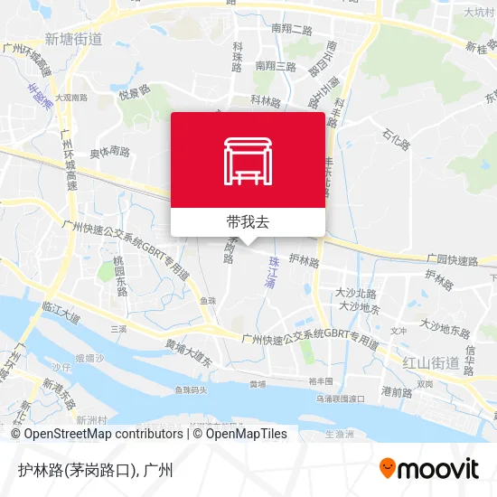 护林路(茅岗路口)地图