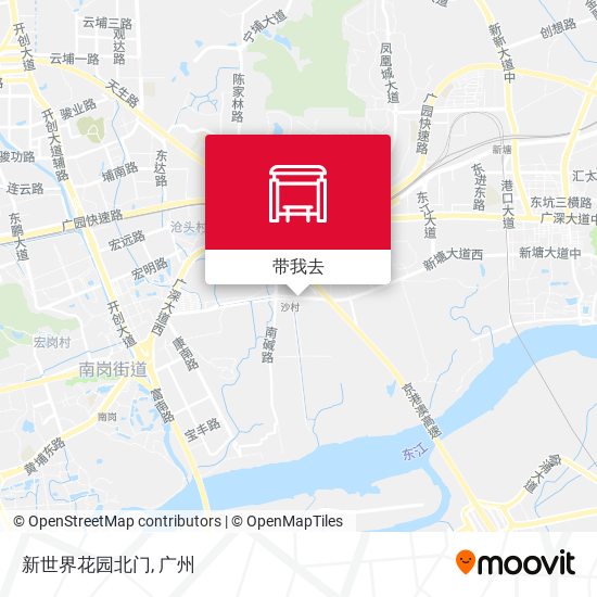新世界花园北门地图