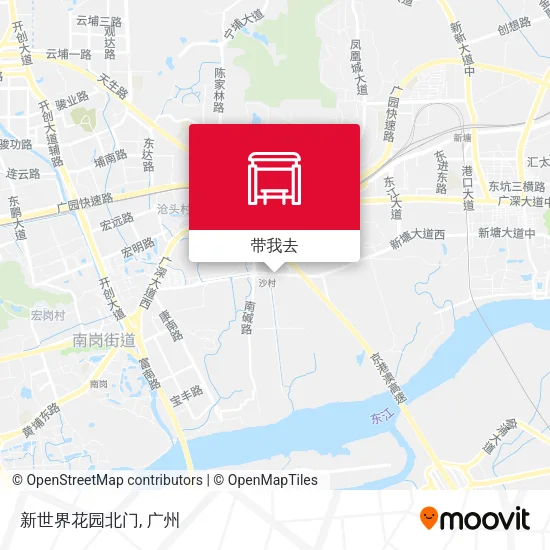 新世界花园北门地图