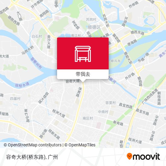 容奇大桥(桥东路)地图