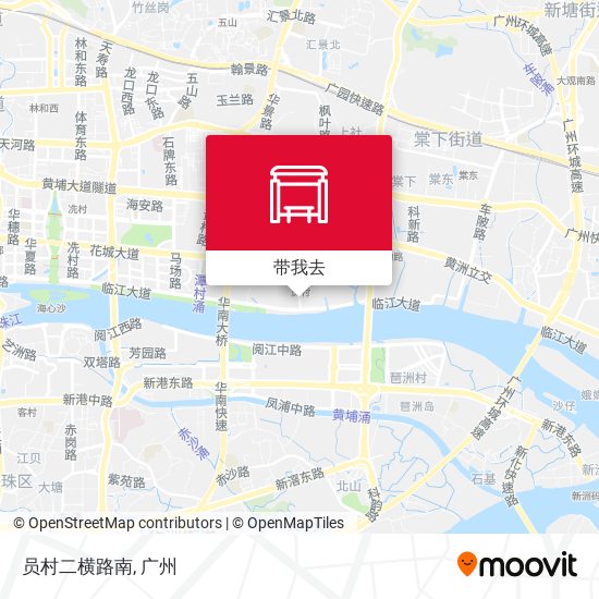 员村二横路南地图