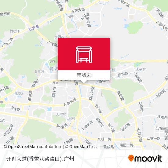 开创大道(香雪八路路口)地图
