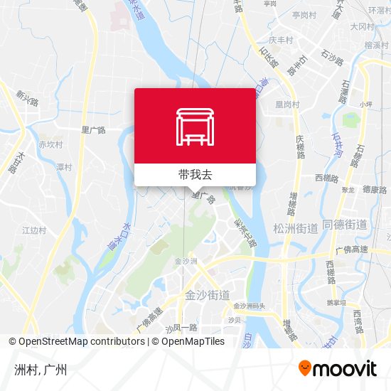 洲村地图