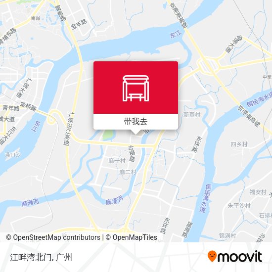 江畔湾北门地图
