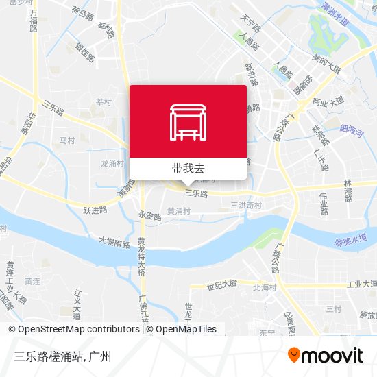 三乐路槎涌站地图