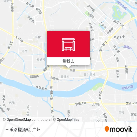 三乐路槎涌站地图