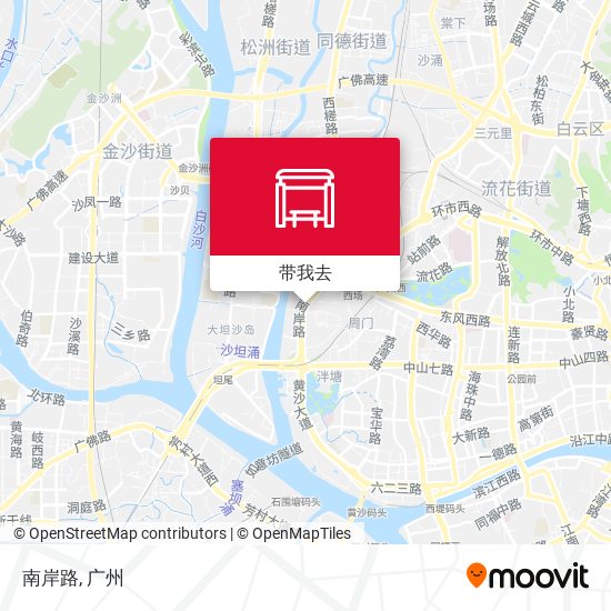 南岸路地图