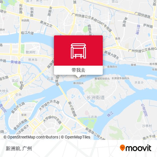 新洲前地图