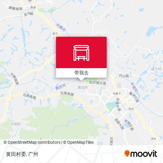 黄田村委地图