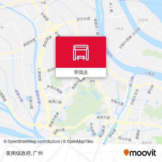 黄阁镇政府地图