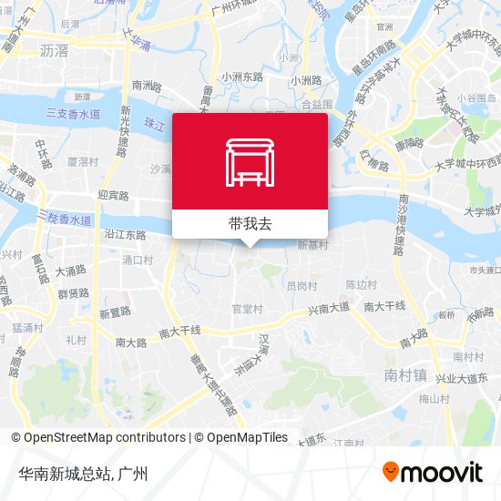 华南新城总站地图