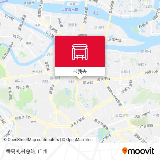 番禺礼村总站地图