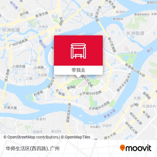 华师生活区(西四路)地图