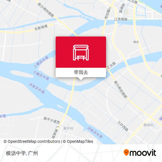 横沥中学地图