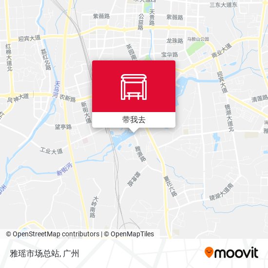 雅瑶市场总站地图
