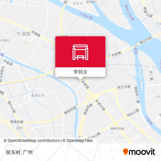 留东村地图