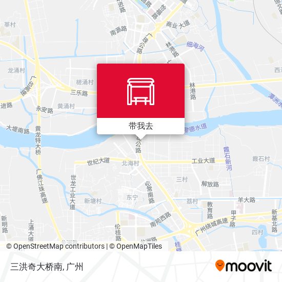 三洪奇大桥南地图