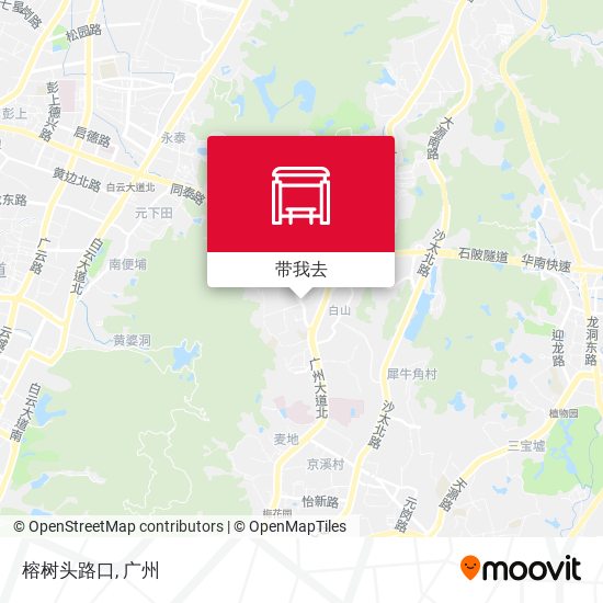 榕树头路口地图