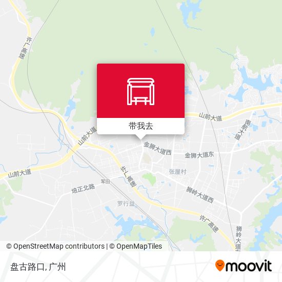 盘古路口地图