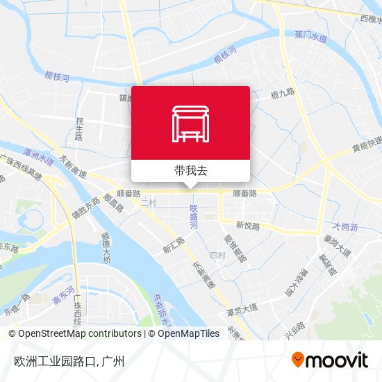 欧洲工业园路口地图