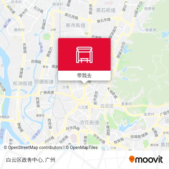 白云区政务中心地图