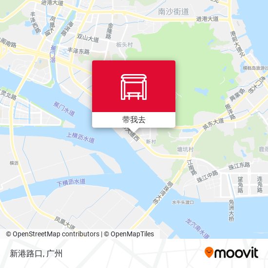 新港路口地图