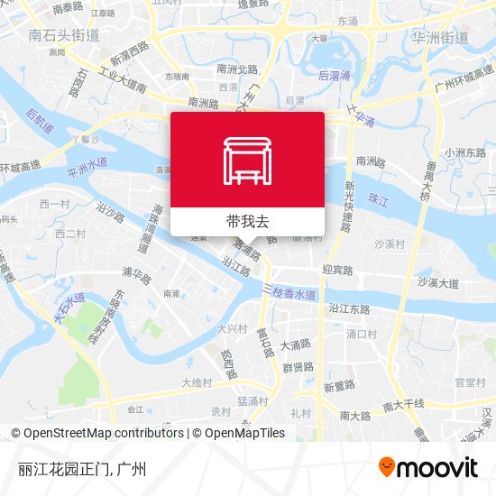 丽江花园正门地图