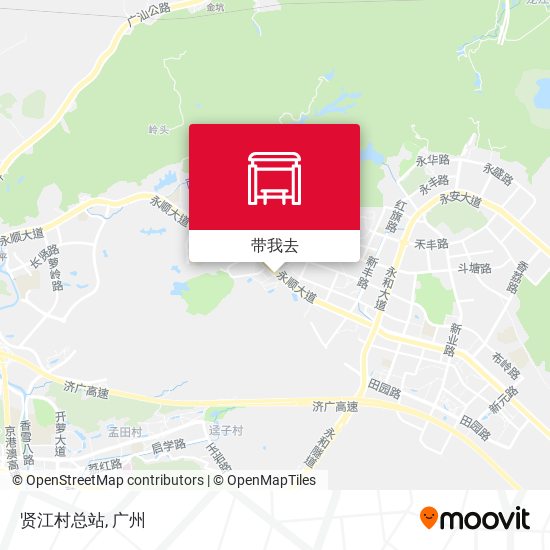 贤江村总站地图