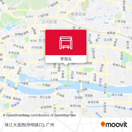 珠江大道西(华明路口)地图