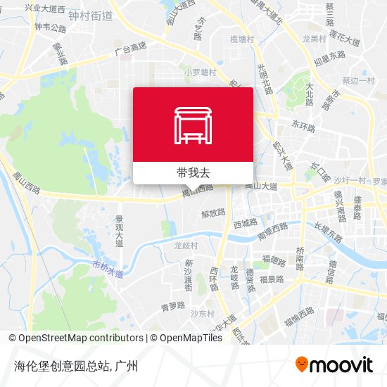 海伦堡创意园总站地图