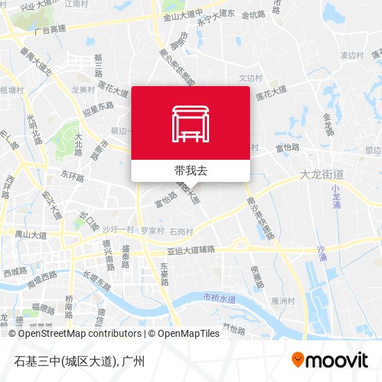 石基三中(城区大道)地图