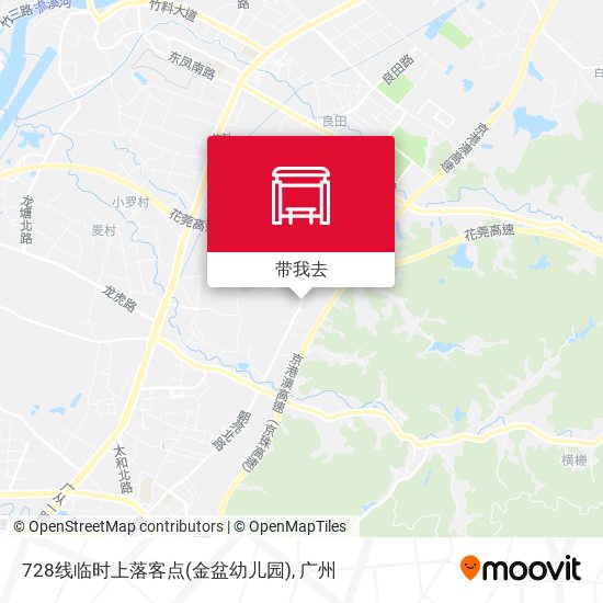 728线临时上落客点(金盆幼儿园)地图