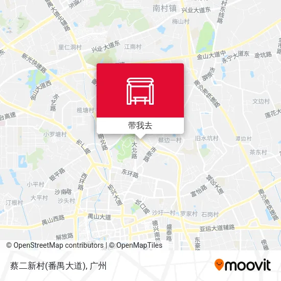 蔡二新村(番禺大道)地图